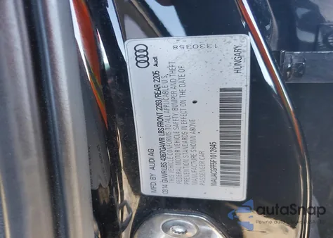 2015 Audi A3 Premium z USA, uszkodzony, nr VIN WAUACGFF5F1012645